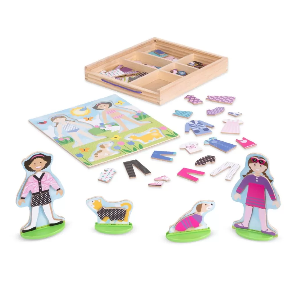 Melissa and Doug Anziehpuppe Beste Freundinnen - Magnetisch Fashion