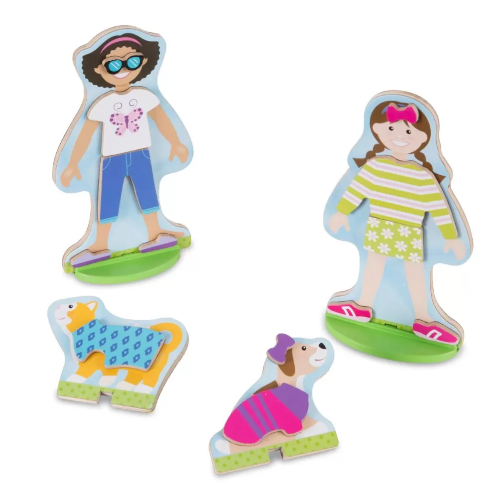 Melissa and Doug Anziehpuppe Beste Freundinnen - Magnetisch Fashion