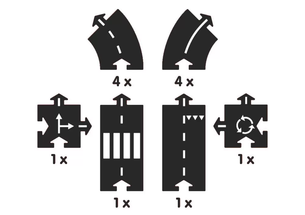 waytoplay Autobahn Ringstrase - 12 Teile Shop