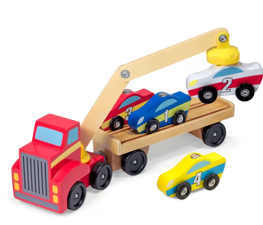 Autotransporter - Magnetisch, Mit 4 Autos-Melissa and Doug Outlet