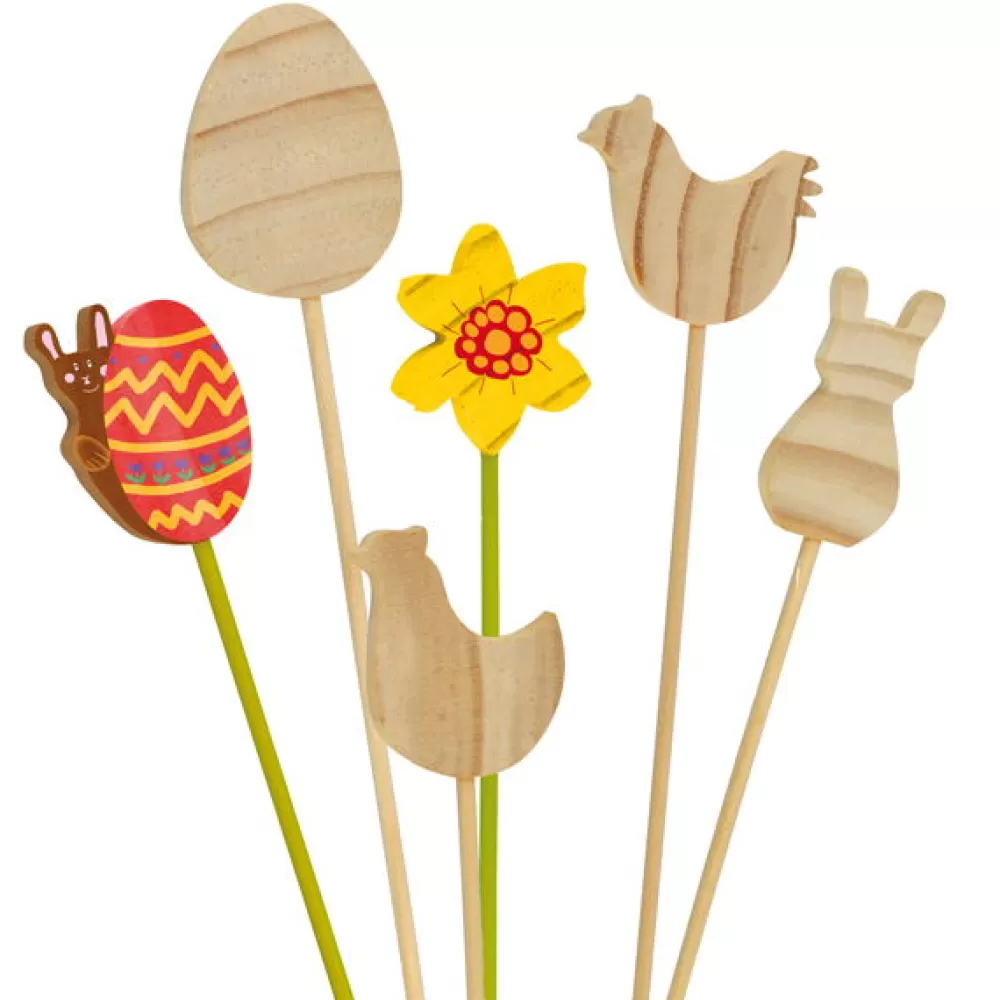 Eduplay Blumenstabe Zum Selber Malen - Ostern, 12 Stk Store