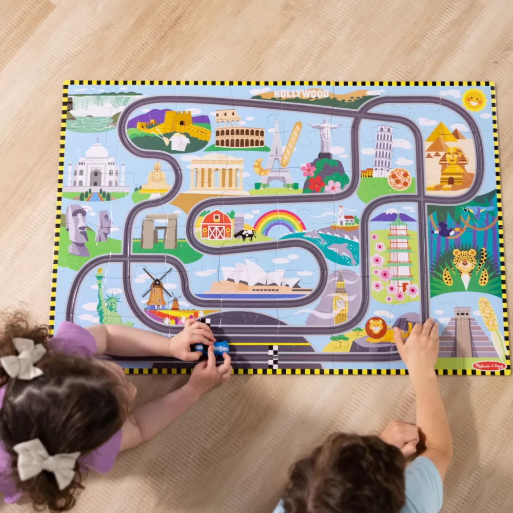 Bodenpuzzle Weltreise M. Fahrbahn, 48 Teile-Melissa and Doug Discount