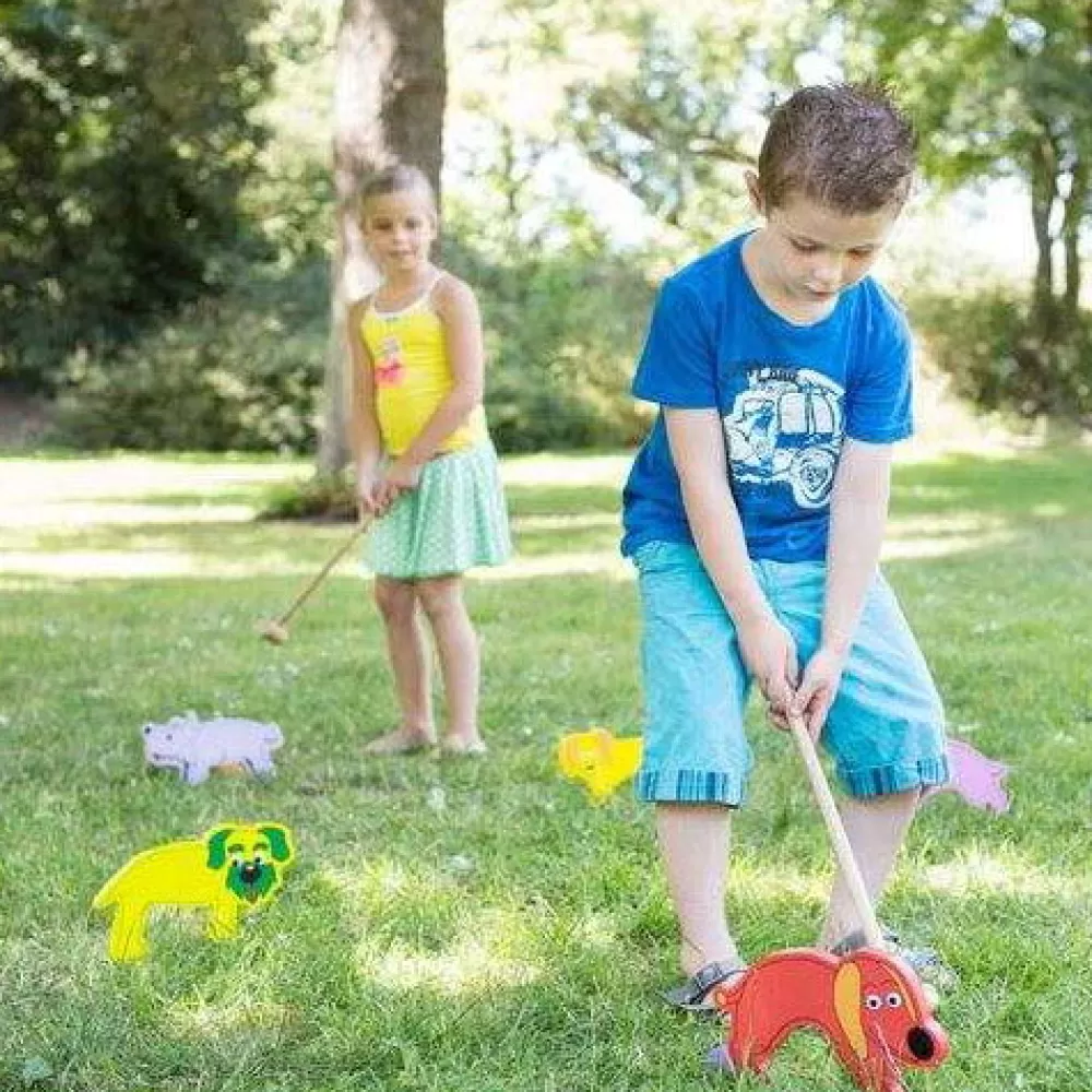 BS Toys Gartenspiel - Krocket Mit Tieren Clearance