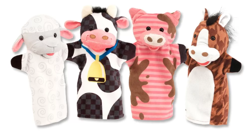 Melissa and Doug Handpuppen - Bauernhoftiere, 4 Stk. Outlet