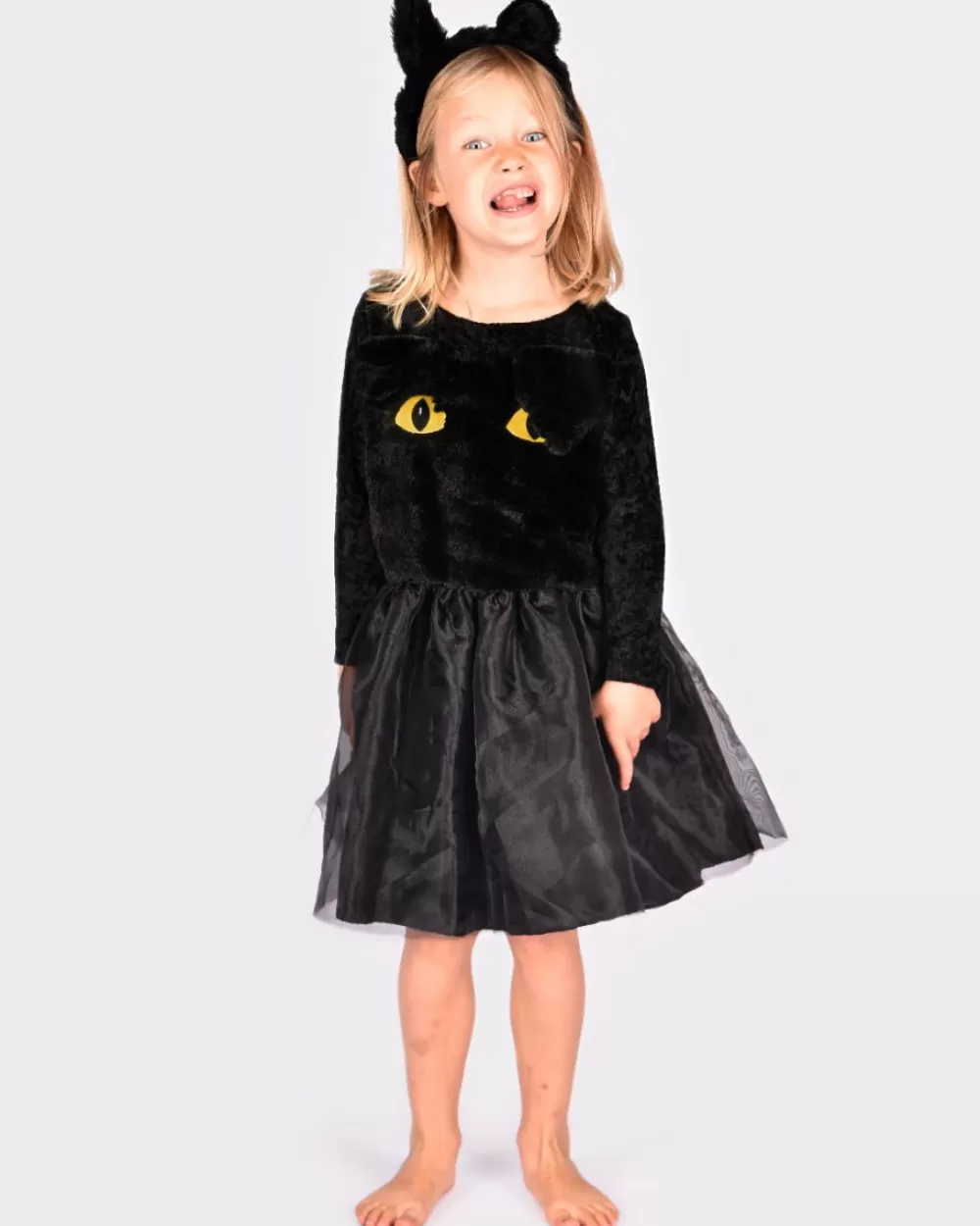 Katze - Kleid & Haarreifen, 4-6 J.-Den Goda Fen Online