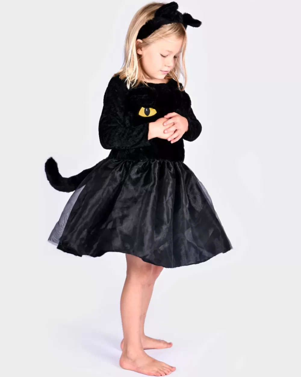 Katze - Kleid & Haarreifen, 4-6 J.-Den Goda Fen Online