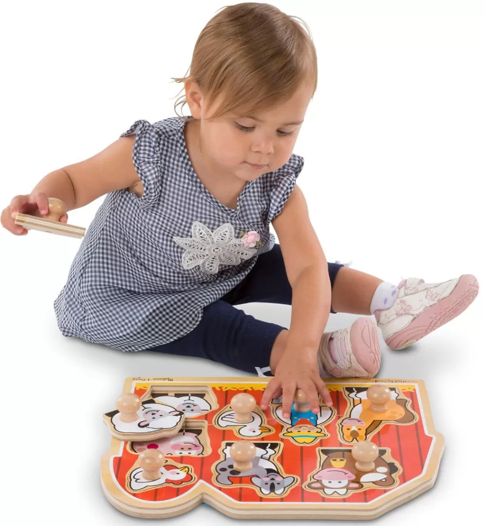 Knopfpuzzle - Bauernhof-Melissa and Doug Clearance