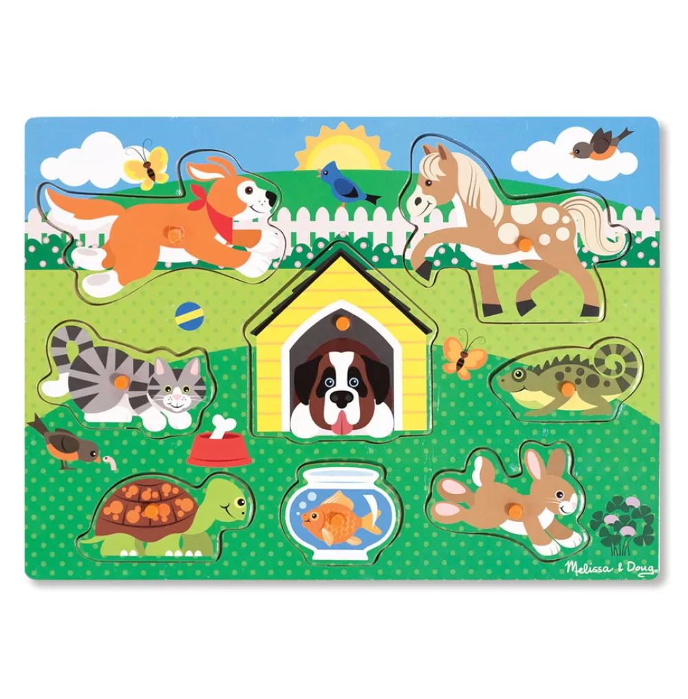 Melissa and Doug Knopfpuzzle Aus Holz Flash Sale