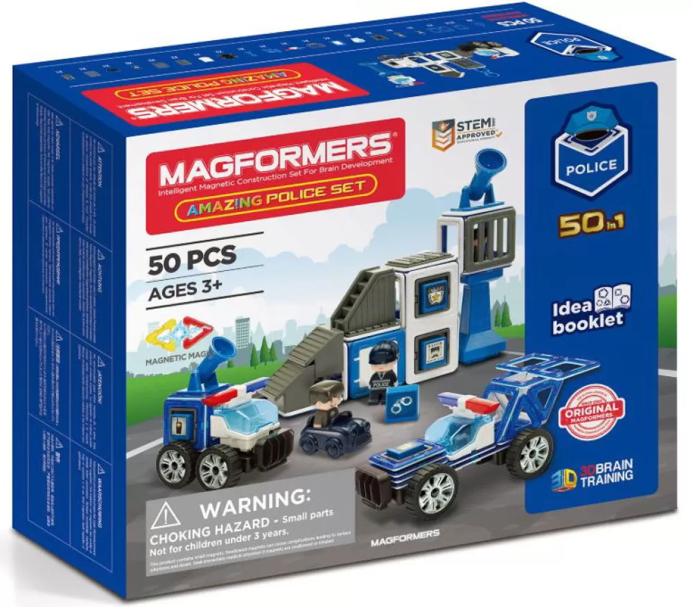 Magformers Polizeiwache Und Fahrzeuge - 50 Stk. Store