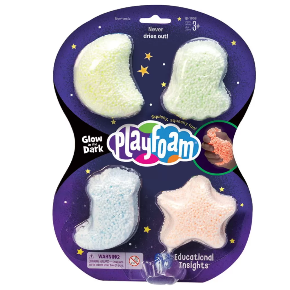 Playfoam - Glow In The Dark, 4Er Set-Learning Resources Best Sale