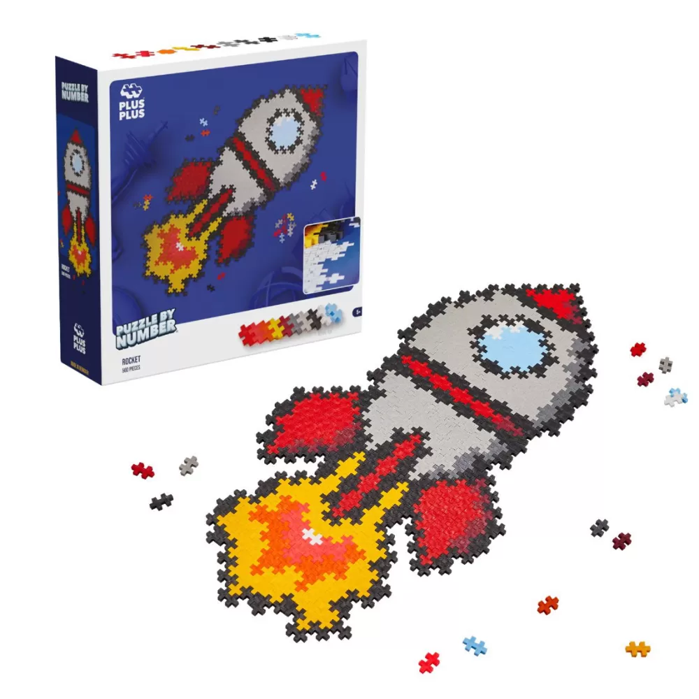 - Puzzle By Number - Rakete, 500 Stk.-Plus-Plus Hot