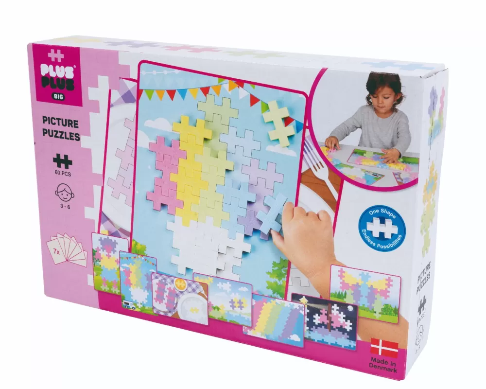 Big Pastell - Bilderpuzzles, 60 Teile-Plus-Plus Clearance