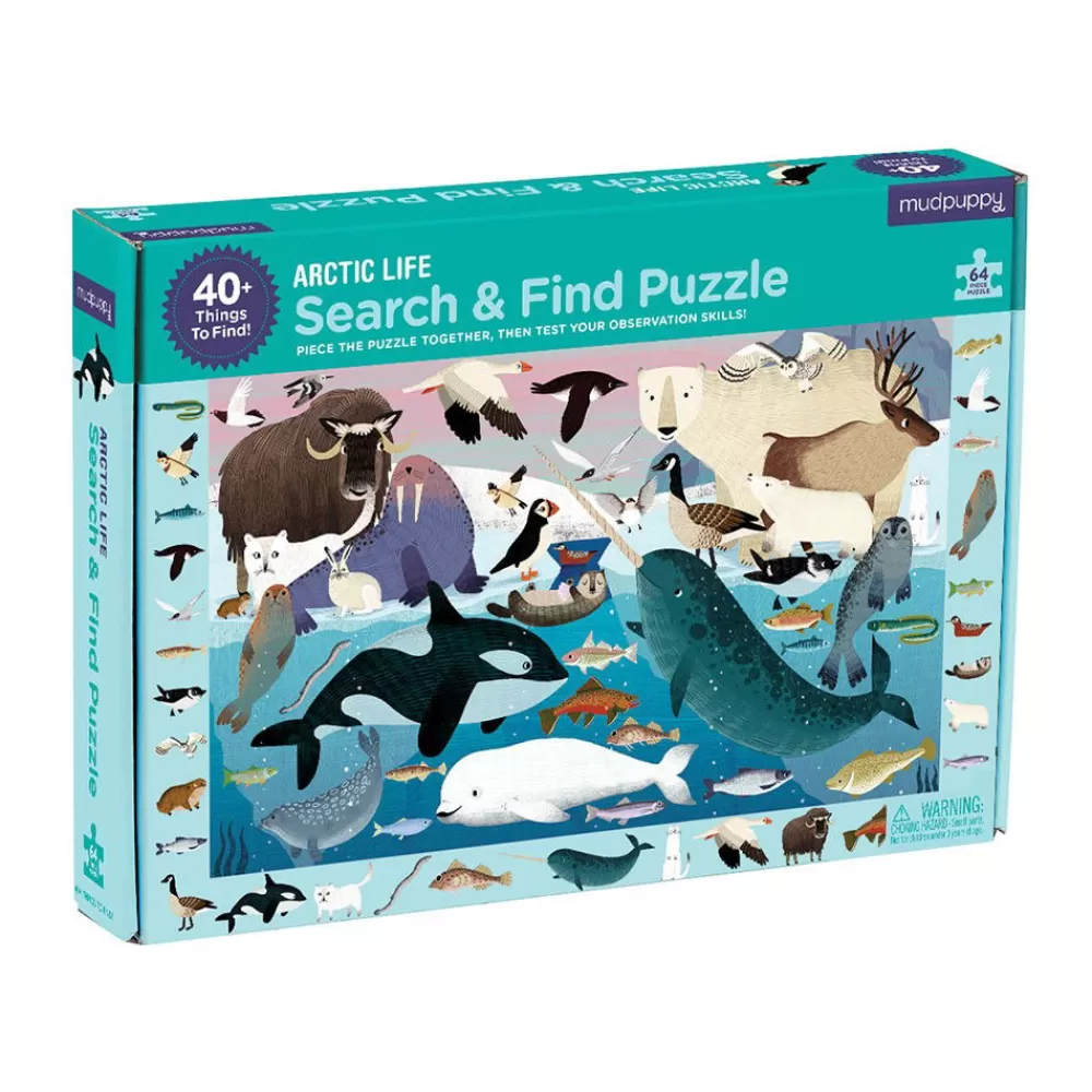 Mudpuppy Puzzle Arktisches Leben - Such Und Find, 64 Teile Best