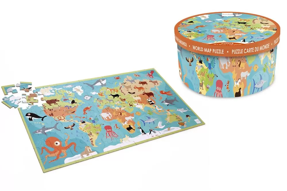 Puzzle Boden - Tiere Der Welt, 100 Teile-Scratch Clearance