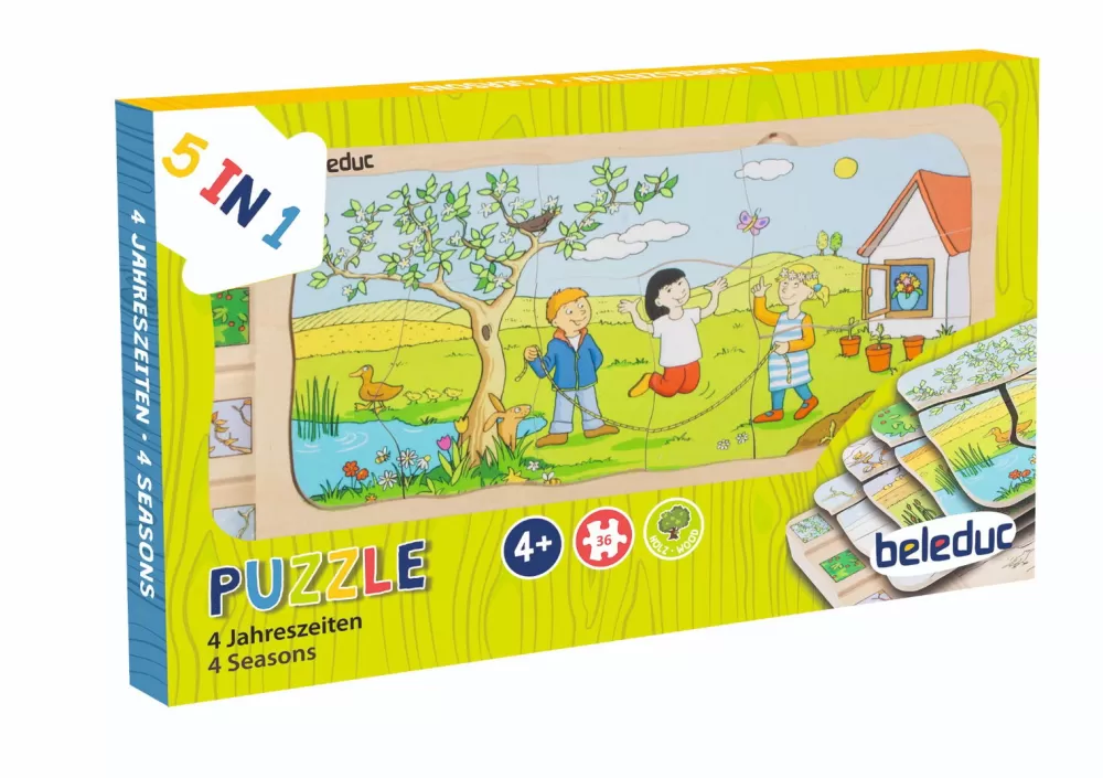 Beleduc Puzzle In Schichten - Jahreszeiten Outlet