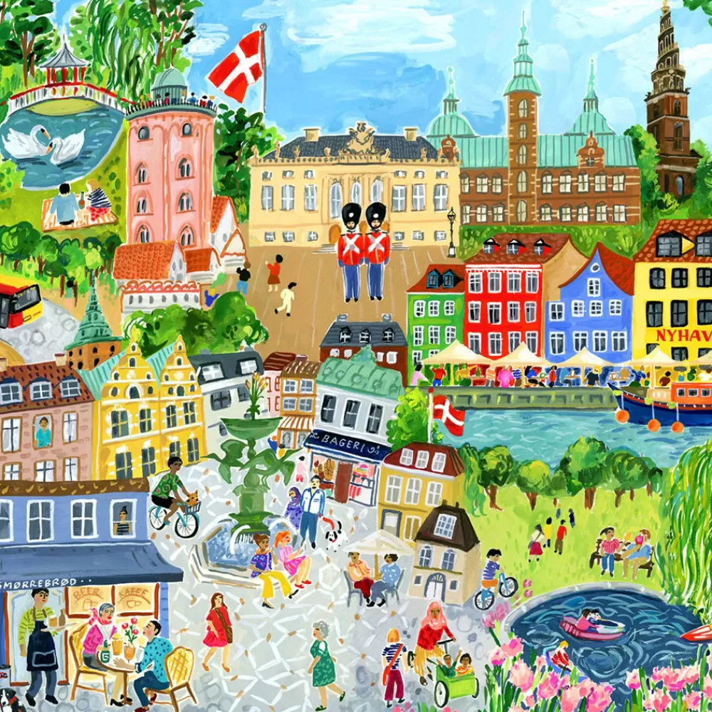 Puzzle Kopenhagen - 1000 Teile-eeBoo New