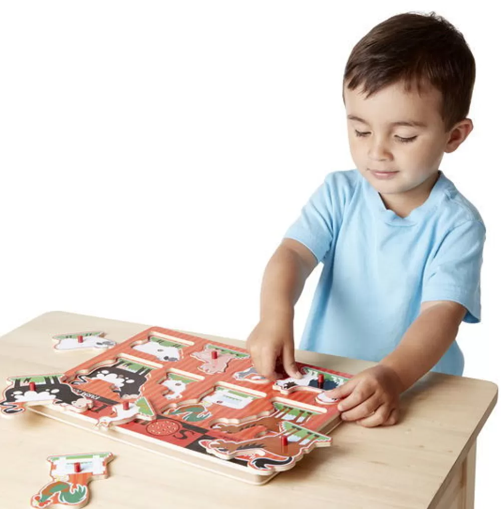 Melissa and Doug Puzzle Mit Ton - Bauernhoftiere Fashion