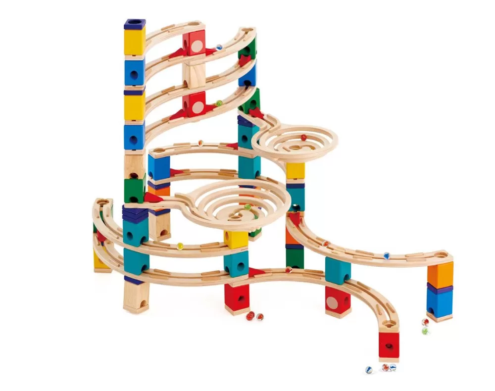 Hape Quadrilla Kugelbahn - The Cyclone, 198 Teile Best