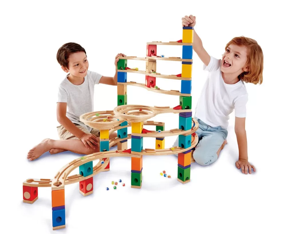 Hape Quadrilla Kugelbahn - The Cyclone, 198 Teile Best