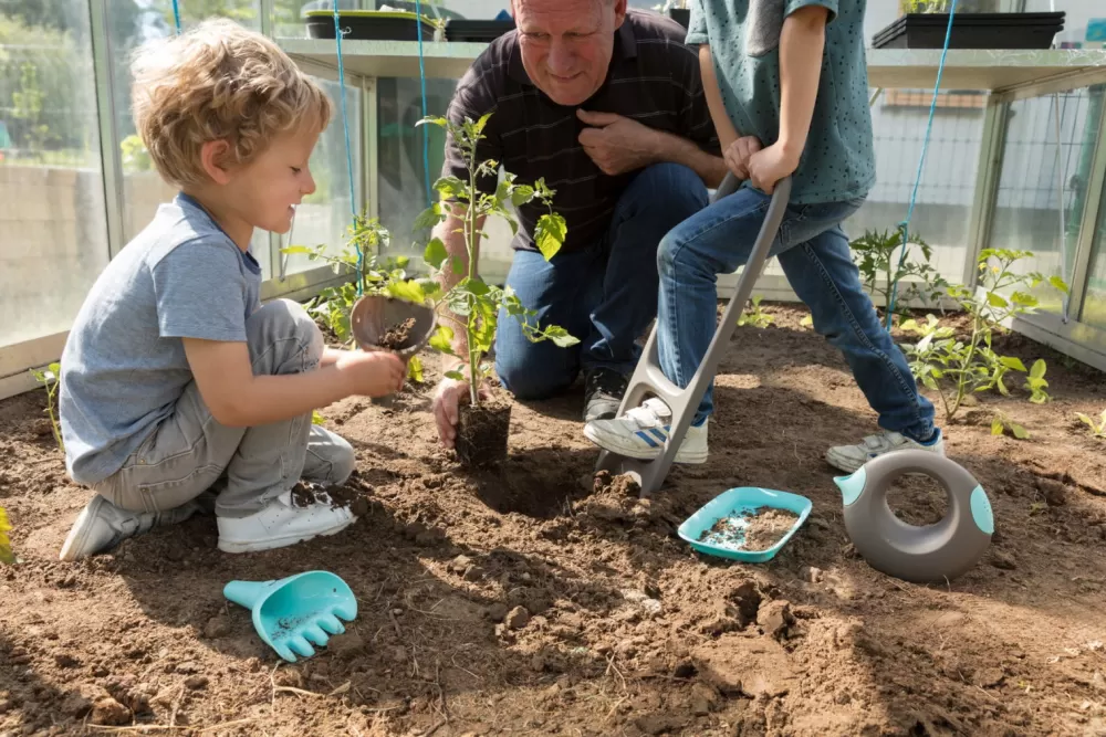 Quut Sandspielzeug Schaufel Und Rechen - Grau / Blau Flash Sale