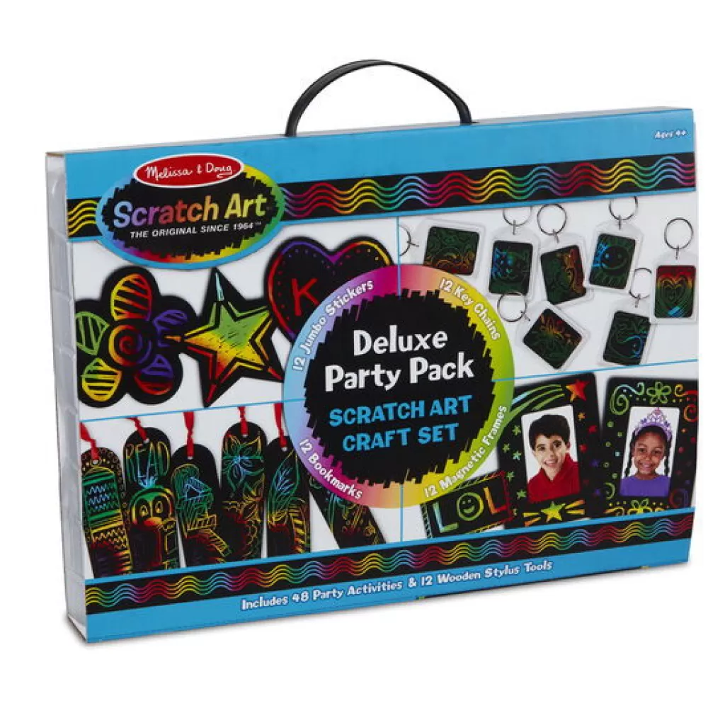 Melissa and Doug Scratch Art Kratzkunst - Deluxe Party-Set Hot