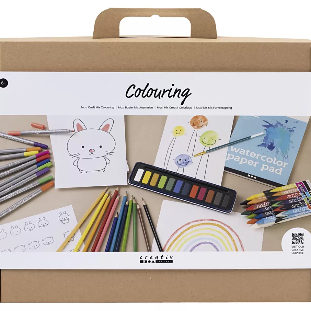 Creativ Company Set - Zeichnen & Ausmalen, 50 Teile Cheap