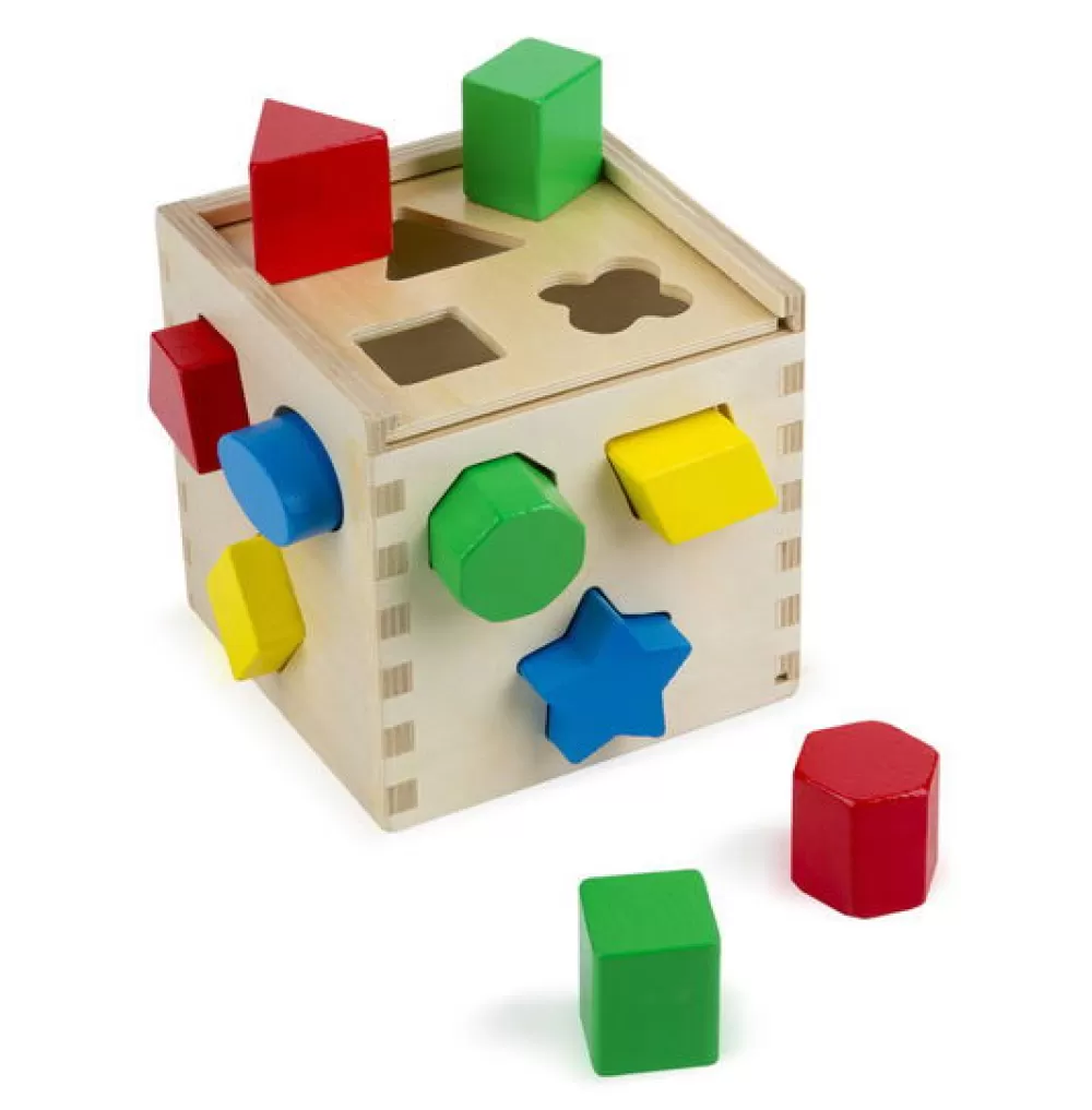 Melissa and Doug Steckkasten Mit Geometrischen Klotzen Hot