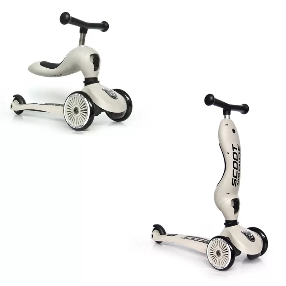 Scoot & Ride Tretroller / Laufradkombi - Highwaykick 1, Ash Fashion