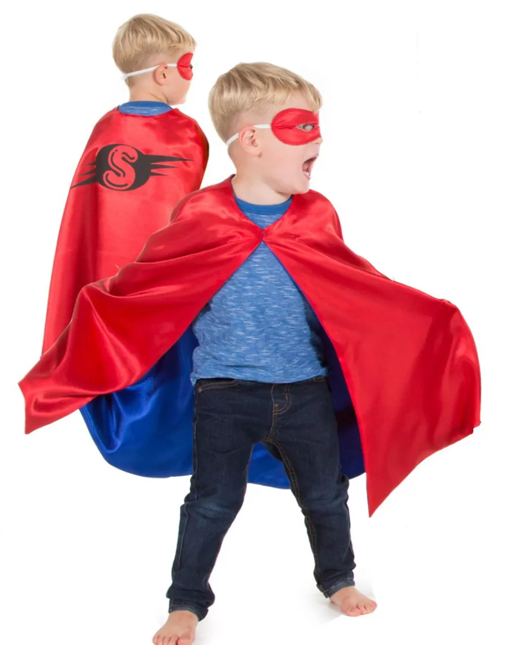 Pretend to Bee Wendbares Superheldencape, Rot/Blau (3-7 J.) Best Sale